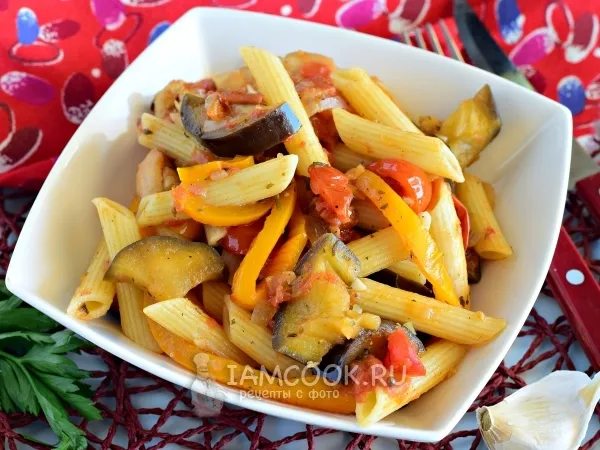 Фото блюда: Паста с баклажанами