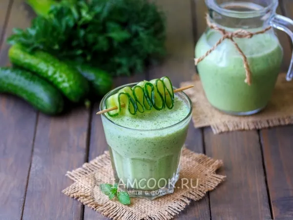 Фото блюда: Смузи из огурца и кефира