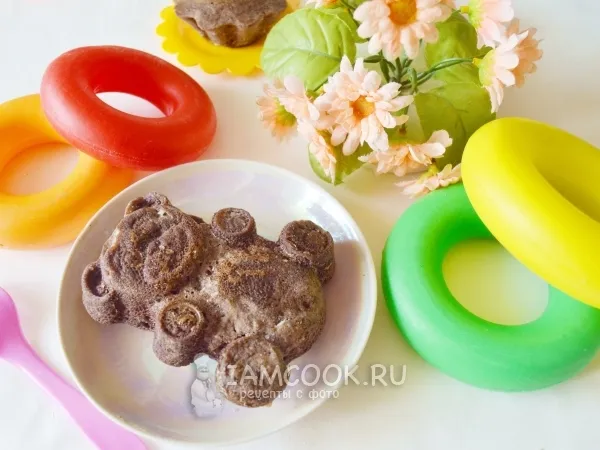 Фото блюда: Детский кекс «Барни»