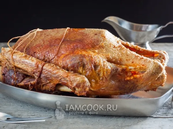 Фото блюда: Гусь, запеченный в духовке