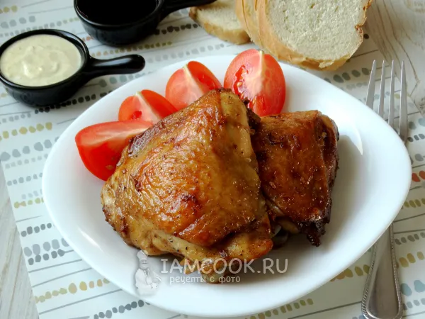 Фото блюда: Куриные бедра в соевом соусе в духовке