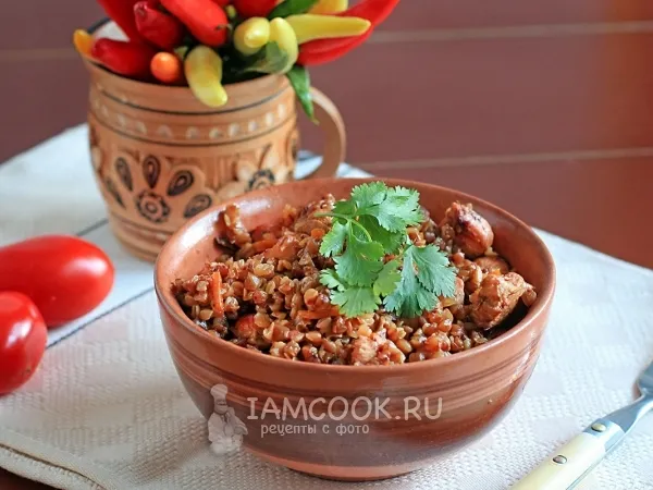 Фото блюда: Гречка с куриным филе