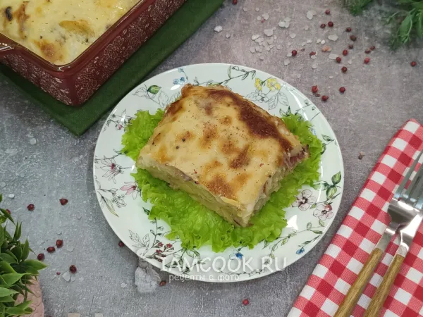 Фото блюда: Картофельная запеканка с беконом