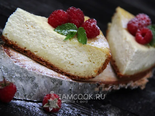 Фото готового блюда: Ленивая ватрушка с творогом в мультиварке