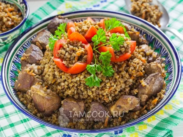 Фото блюда: Плов из гречки с бараниной