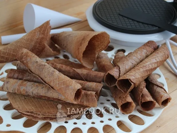 Фото готового блюда: Шоколадные вафли