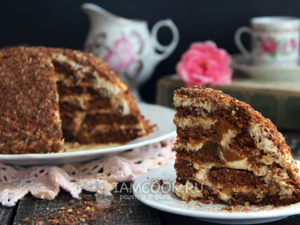 Фото блюда: Торт из засохших пряников без выпечки