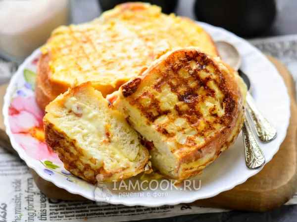 Фото блюда: Сэндвич с творогом (на сковороде)