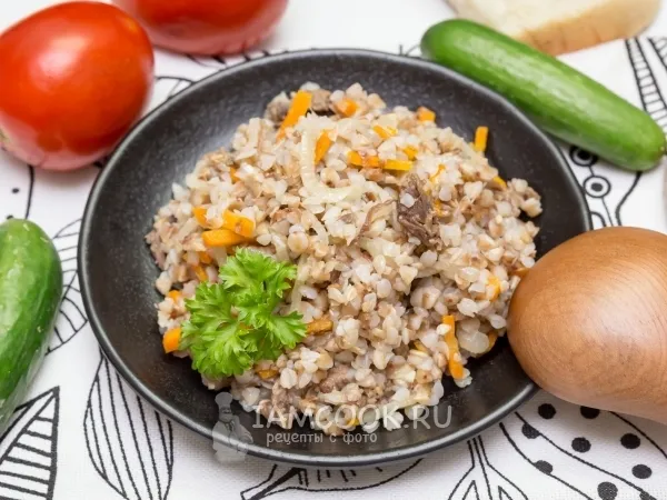 Фото блюда: Гречневая каша с тушенкой