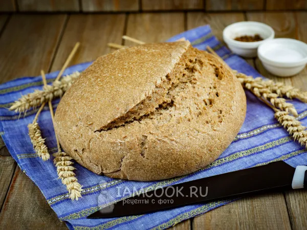 Фото готового блюда: Хлеб с нутовой мукой (пшеничный)