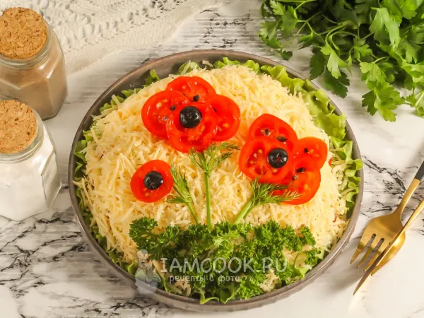 Фото блюда: Салат «Красные маки»