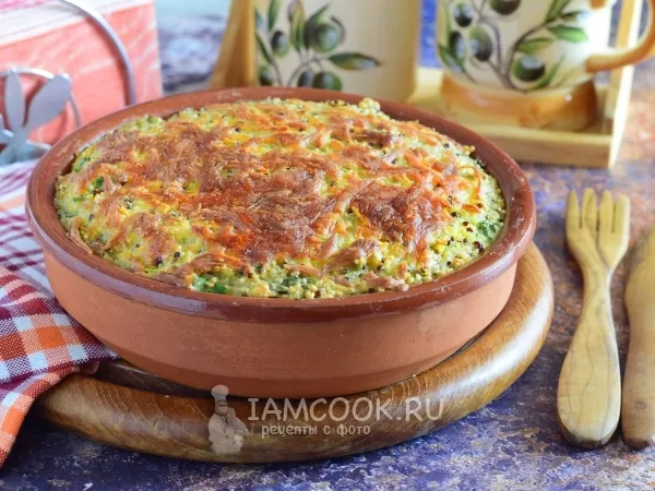 Фото блюда: Запеканка из киноа с цуккини