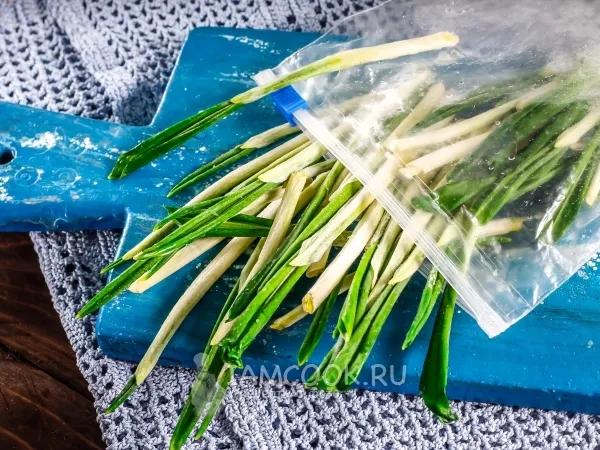 Фото блюда: Заморозка черемши на зиму