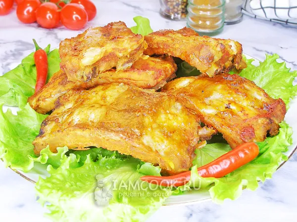 Фото блюда: Мексиканские рёбрышки в фольге в духовке