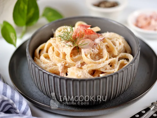 Фото блюда: Лингвини с крабом