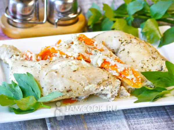 Фото готового блюда: Тушеные окорочка в мультиварке