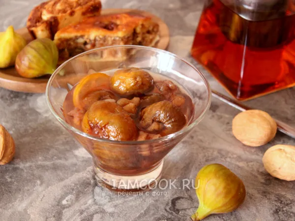 Фото блюда: Варенье из инжира с лимоном и грецкими орехами