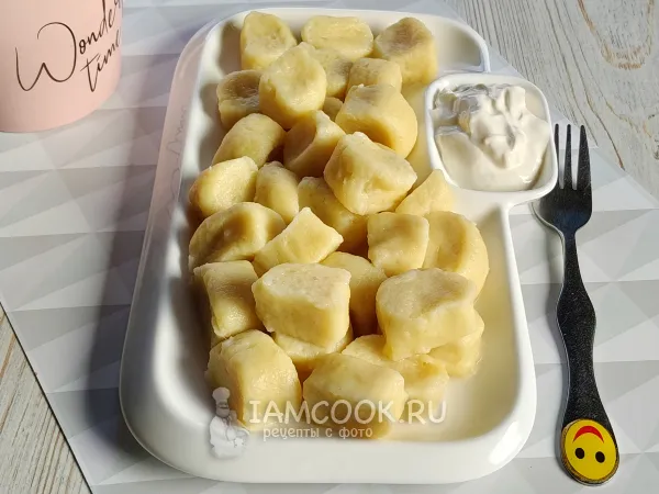 Фото готового блюда: Картофельные галушки