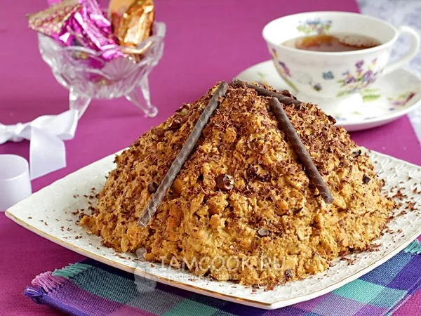 Фото готового блюда: Торт «Муравейник» из печенья