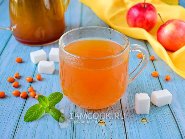 Фото блюда: Чай с облепихой и яблоком
