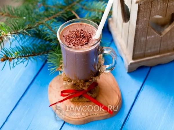 Фото блюда: Вегетарианский смузи «горячий шоколад»