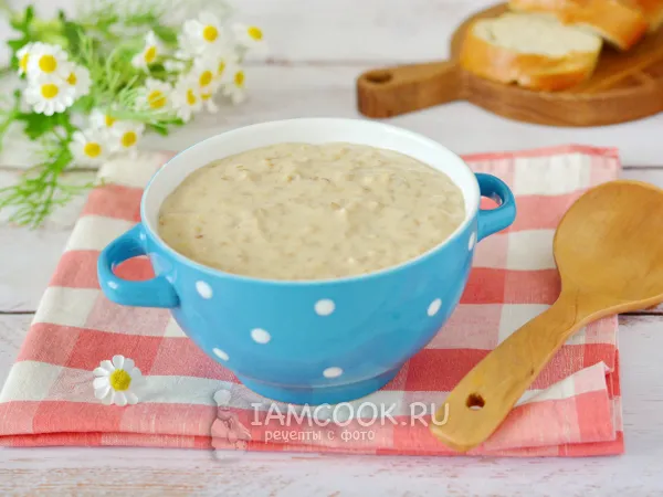 Фото блюда: Овсяная каша на овсяном молоке
