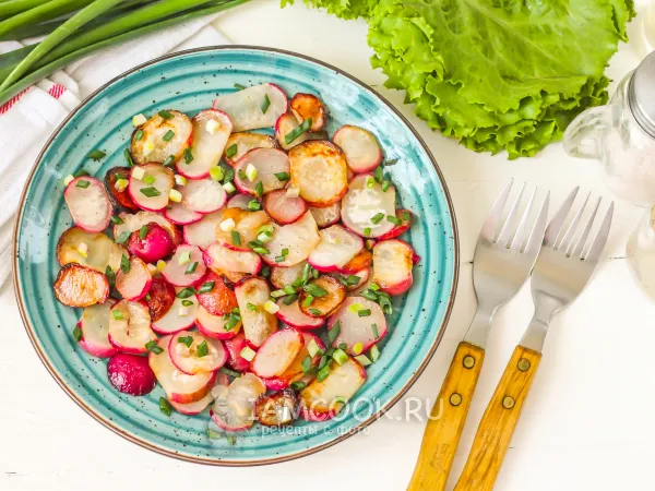 Фото готового блюда: Жареный редис