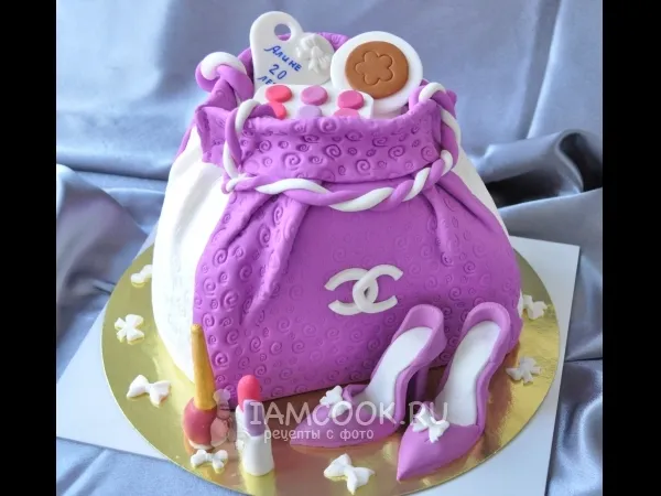 Фото блюда: Торт «Сумочка и туфельки для модницы»