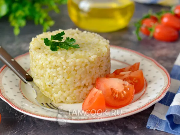 Фото готового блюда: Рис с песто