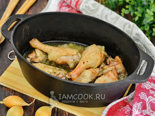 Фото блюда: Утка в утятнице кусочками (в духовке)