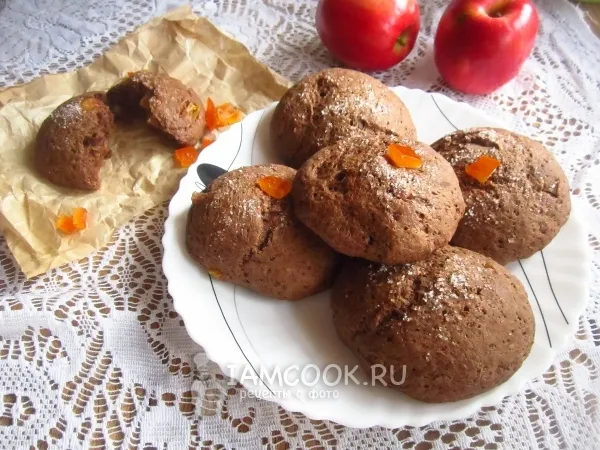 Фото блюда: Шоколадные булочки без дрожжей