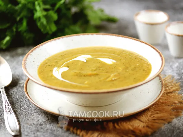 Фото блюда: Суп-пюре из баклажанов и кабачков