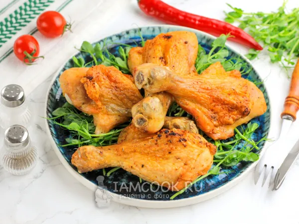 Фото блюда: Куриные голени в аэрофритюрнице (мультипечи)