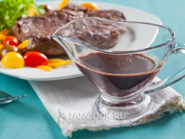 Фото готового блюда: Соус для стейка из говядины