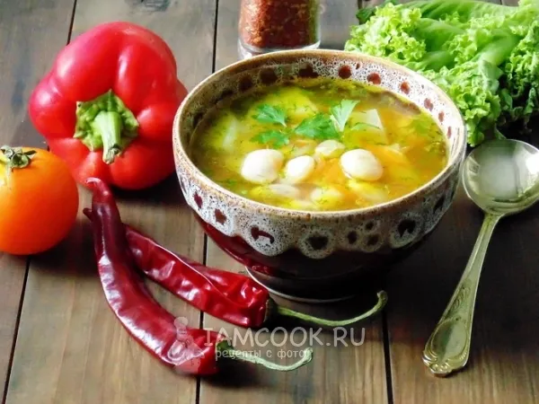 Фото блюда: Фасолевый суп без мяса