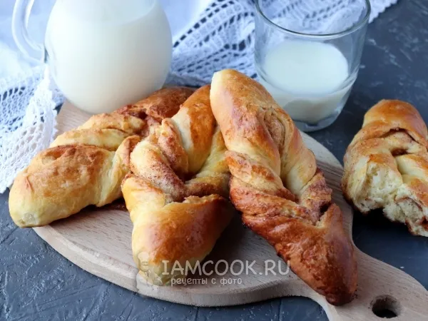 Фото блюда: Булочки с корицей на кефире