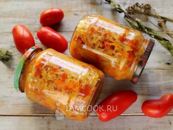 Фото блюда: Солянка из капусты и перца на зиму