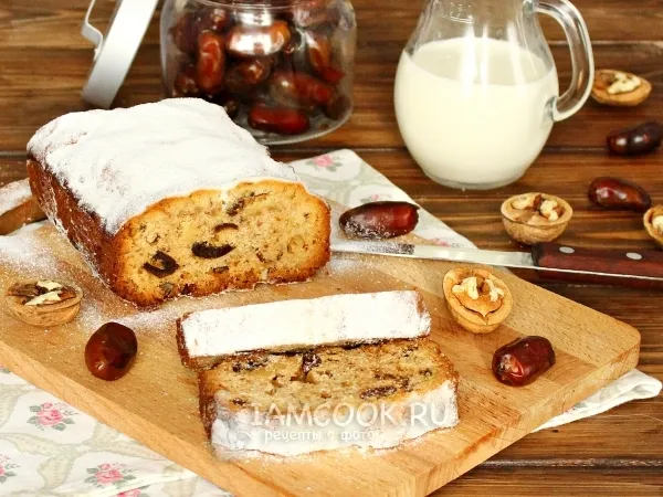 Фото блюда: Кекс с финиками и орехами