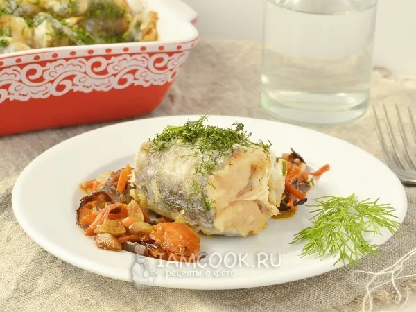 Фото блюда: Хек с овощами