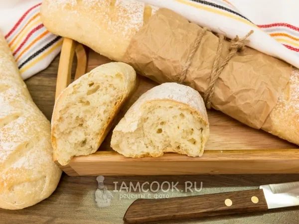 Фото готового блюда: Домашние багеты