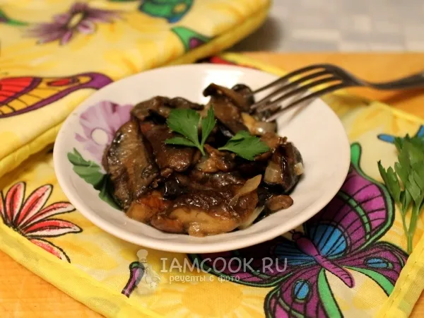 Фото блюда: Подосиновики жареные с луком