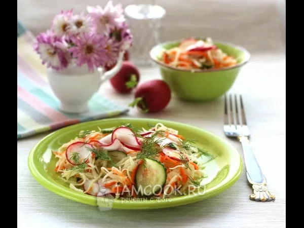 Фото блюда: Салат «Весенний» с капустой и морковью