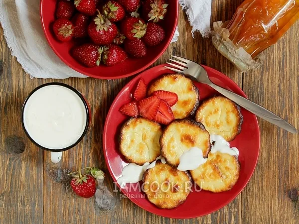 Фото блюда: Сырники без муки в духовке