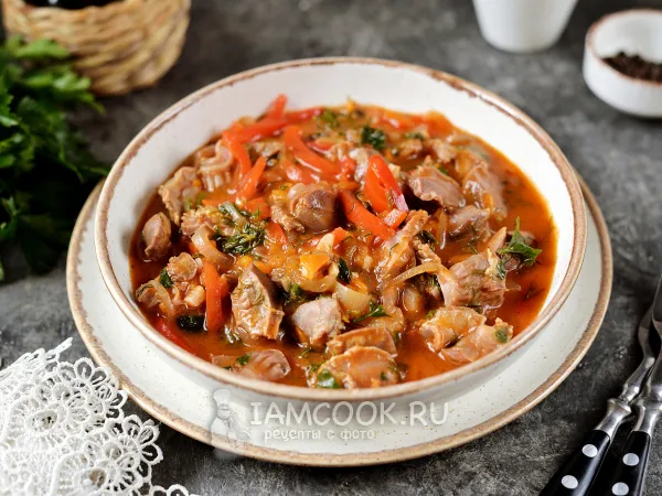 Фото блюда: Подлива из куриных желудков