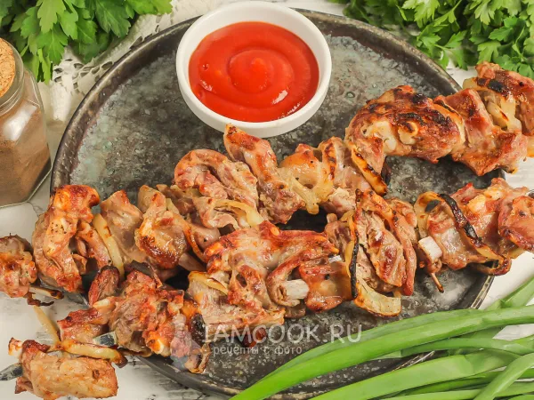 Фото готового блюда: Бараньи семечки (шашлык)