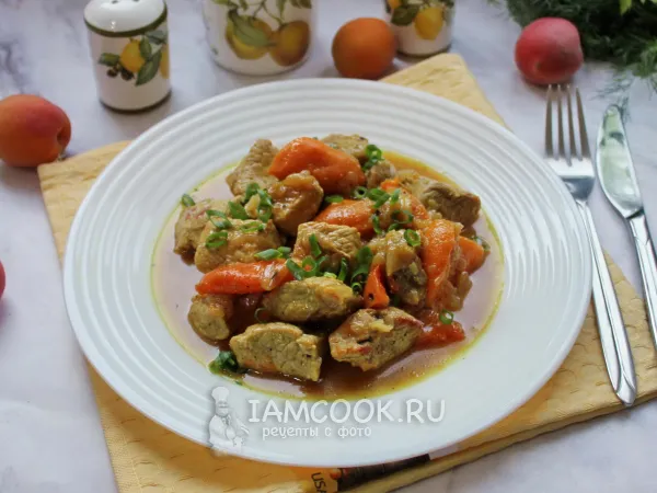 Фото блюда: Мясо с абрикосами (свинина)