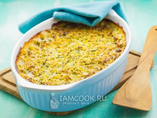 Фото блюда: Запеканка из кабачков и картофеля в духовке
