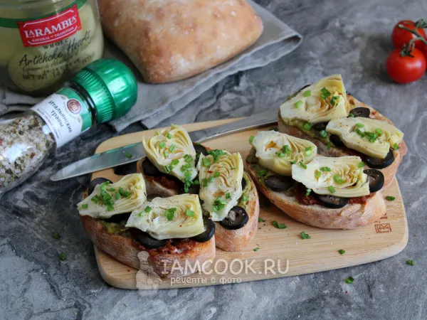 Фото блюда: Брускетта с артишоками