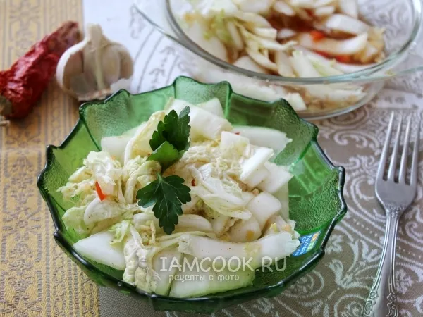 Фото блюда: Маринованная капуста по-корейски