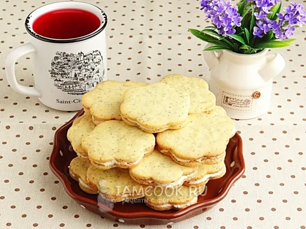 Фото готового блюда: Лимонное печенье с кремом